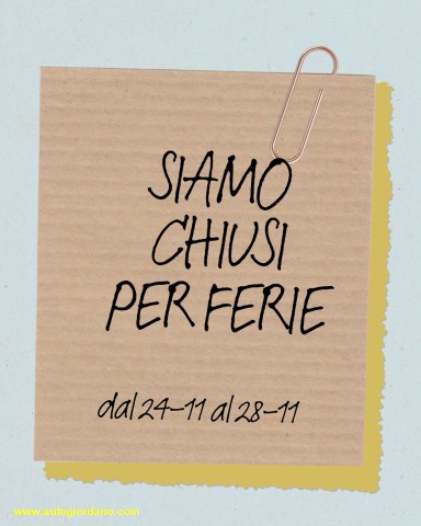 Popup informativo Auto Giordano Srl