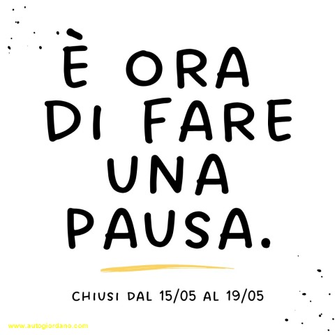 Popup informativo Auto Giordano Srl